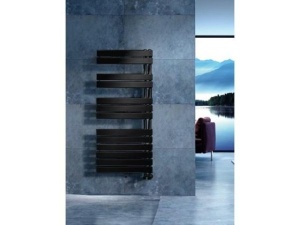 Calorifer de baie Portprosop 1355x550mm, Horizont Black, Culoare Negru - Img 1