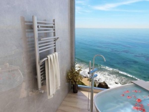 Calorifer de baie Portprosop, Smart White 80x50cm, Culoare Alb - Img 1