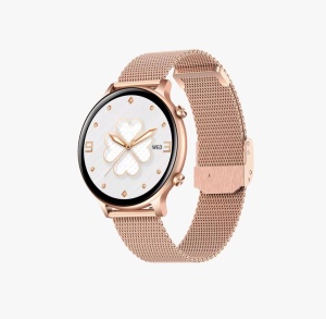 Ceas Smartwatch SeveShop, Rezistent la Apa, Notificari Apeluri, SMS si Social Media, Monitorizare Activitati Fizice, Somn, Ritm Cardiac si Pedometru, Player Muzica, Ecran Tactil si Autonomie Extinsa, Design Elegant, Gold