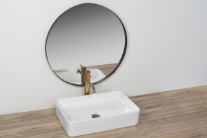 Chiuveta de blat REA Avia, 51x34.5 x 11 cm, Montaj Pe Blat, Design Deosebit, Ceramica Sanitara, Alb - Img 2
