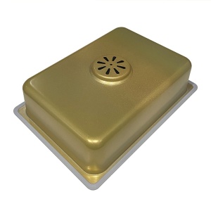 Chiuveta de bucatarie ARGOS Gold cu o singura cuva si cascada multifunctionala, Dimensiune 68x46cm - Img 11