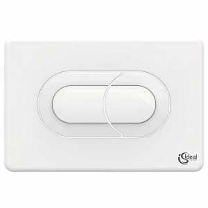 Clapeta de actionare dubla comanda Ideal Standard Solea P1 alb actionare pneumatica - Img 2
