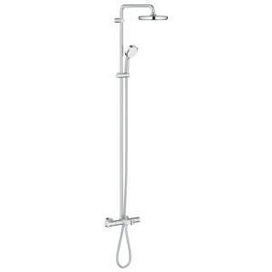 Coloana de dus cu baterie termostatata si pipa cada Grohe Tempesta Cosmopolitan 210