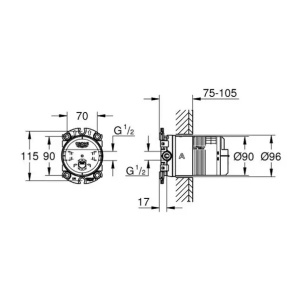Corp incastrat Grohe RainShower universal - Img 8