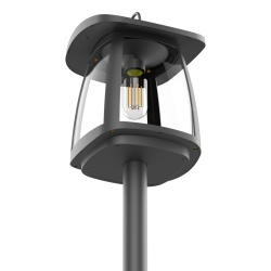 Lampa Solara LED Portabila de Exterior, Neosimply Camping, 351 lumeni, 3 Moduri de utilizare, cu senzor de luminozitate, Black - Img 3