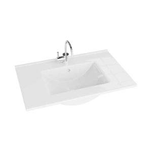 Lavoar dreptunghiular pentru mobilier Spectrum Flamengo Slim 60cm alb - Img 1