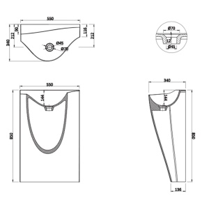 Lavoar independent Swiss Liniger-APOLLO, Dimensiune 55x34x85cm - Img 11
