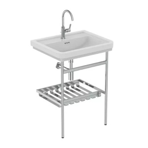 Lavoar pe mobilier Ideal Standard Atelier Calla alb lucios 67 cm cu orificiu baterie si preaplin - Img 5