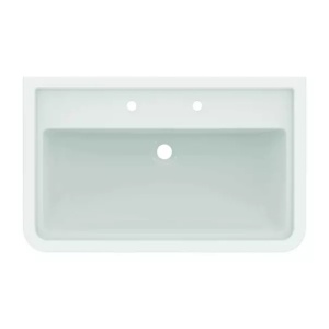 Lavoar pe mobilier Ideal Standard Atelier Calla alb lucios 87 cm cu 2 orificii baterie - Img 4