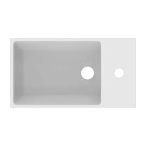 Lavoar suspendat Ideal Standard Atelier Extra 45 cm alb lucios cu orificiu baterie si preaplin dreapta - Img 4