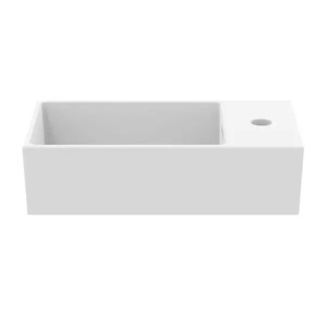 Lavoar suspendat Ideal Standard Atelier Extra 45 cm alb mat cu orificiu baterie si preaplin dreapta - Img 2