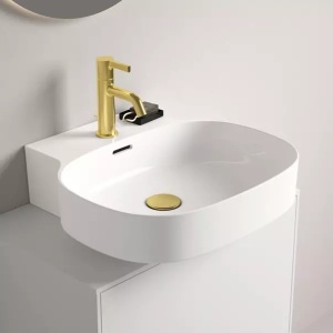 Lavoar suspendat Ideal Standard Atelier Linda-X cu orificiu baterie si preaplin 50 cm alb lucios - Img 1
