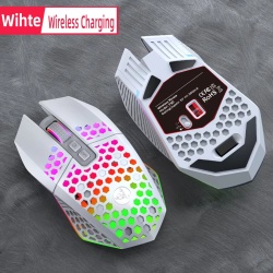 Mouse Wireless Profesional pentru Home & Office ODISSEY LIFE®, Reincarcabil, Iluminare RGB, 9 Butoane, White - Img 2