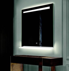 Oglinda Led 100x80cm, Cu sistem dezaburire, Lumina reglabila, 2 Difuzoare Bluetooth - Img 1