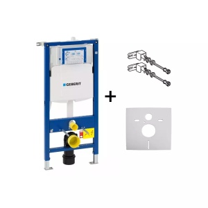 Pachet vas wc suspendat Geberit One TurboFlush si rezervor wc cu cadru incastrat Geberit Duofix Sigma UP320 - Img 11