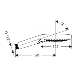 Para de dus Hansgrohe Raindance Select S 120 crom lucios 3 functii - Img 2