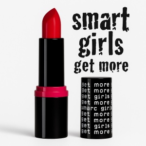 Ruj de buze cu pigment intens Smart Girls Get More, Colectia Long lasting love, rezistent la apa, Big Passion