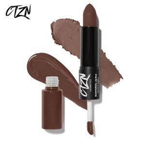 Ruj si creion de buze CTZN, Nudiversal Lip Duo, rezistent la apa, cu unt de mango salbatic, Stockholm - Img 1