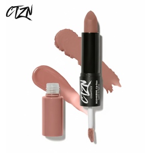 Ruj si creion de buze CTZN, Nudiversal Lip Duo, rezistent la apa, cu unt de mango salbatic, London