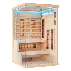 Sauna uscata cu infrarosu si terapie cromatica pentru 2 persoane EP2RS 120 x 120 cm - Img 5
