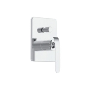 Set Baterie Dus 2 Functii PRO CONCEALED Crom, Montaj In Perete, Para Rotunda Tip Ploaie 20-40 Cm, 2 Functii De Curgere A Apei, Finisaj Crom - Img 3
