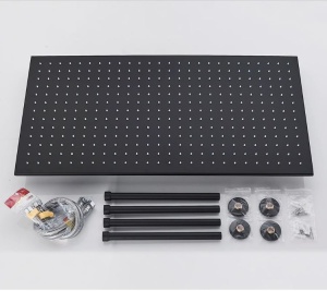 Set baterie PRO11 cu termostat, doua functii, incastrata in perete,para patrata tip ploaie, 80X40cm - Img 4