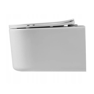 Set Bideu Si Vas WC PRO LORENTO, Montaj Suspendat, Ceramica Sanitara, Capac Slim Soft-Close Duroplast Inclus, Alb Lucios - Img 4