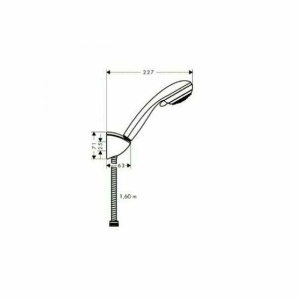 Set de dus cu porter Hansgrohe Crometta 85 Vario crom lucios - Img 2