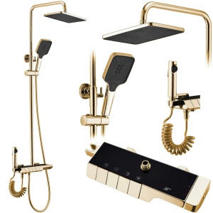 Set de dus cu termostat REA ROB GOLD