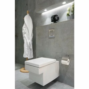 Set rezervor Grohe Rapid SL cu clapeta Skate Air alba si vas wc Grohe Cube Ceramic Triple Vortex PureGuard capac soft close - Img 5