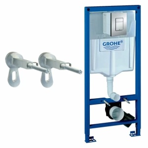 Set rezervor incastrat Grohe Rapid SL pentru vas wc cu clapeta cromata Skate Cosmopolitan - Img 1