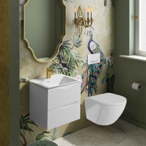 Set vas WC suspendat cu capac soft close si quick release Spectrum Trendi alb - Img 2