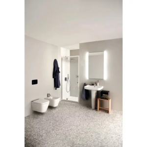 Set vas WC suspendat Ideal Standard I.life B alb cu bideu si capac slim softclose - Img 4