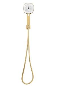 Sistem Complet De Dus REA ORIX GOLD BOX, Montaj In Perete, Para Patrata Tip Ploaie 25x25 Cm, 2 Functii De Curgere A Apei, Finisaj Auriu - Img 4