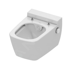 Tece TECEone - Toalet?? suspendat?? cu du?? de bideu, Rimless, alb 9700200 - Img 1