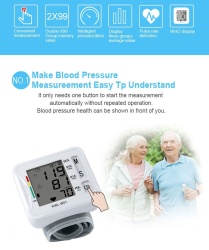 Tensiometru de Brat SeveShop, Afisaj LCD cu Caractere Mari, Auto-Masurare Preciza, Detectare Puls Neregulat, Manseta 22-32cm, Tehnologie Oscilometrica, 99 Memorii pentru Urmarirea Tensiunii Arteriale, Functionare Usoara si Fiabila, Alb - Img 4