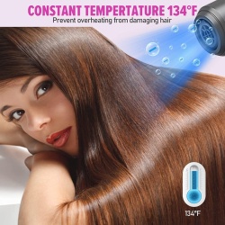 Uscator de Par Ionic Profesional SeveShop 1800W, Tehnologie cu Ioni Negativi pentru Protectie si Stralucire, 3 Trepte de Viteza si Temperaturi Reglabile, Motor Puternic si Silentios, Design Elegant si Ergonomic, Silver - Img 2
