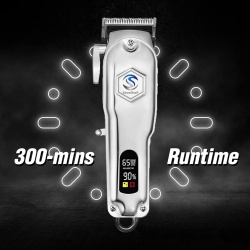 Aparat de Tuns Profesional SeveShop®, Trimmer Multifunctional, Accesorii Diverse, Rezistent la Apa, Ecran LCD, Design Ergonomic, Baterie Lithium-Ion 2000 mAh, Timp Incarcare Rapida, Autonomie 300 min, Portabil, Intretinere Usoara