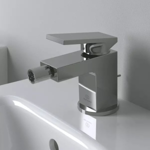 Baterie bideu Ideal Standard Atelier Extra argintiu Silver Storm cu ventil Pop-Up - Img 4