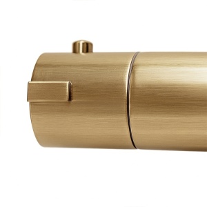 Baterie de dus cu termostat si dus tip ploaie T151 auriu periat - Img 10
