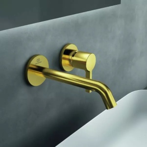 Baterie lavoar incastrata Ideal Standard Atelier Joy pipa 18 cm auriu periat - Img 7