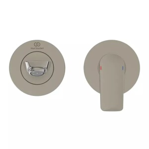 Baterie lavoar incastrata Ideal Standard Connect Air pipa 23 cm argintiu Silver Storm fara corp ingropat - Img 2