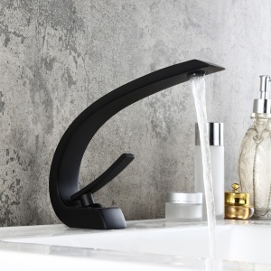Baterie Lavoar PRO Excito Black, Montaj Pe Chiuveta, Capat Fix, Inaltime 19 Cm, Finisaj Negru Mat - Img 2