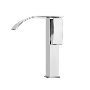Baterie Lavoar PRO QUADRO, Montaj Pe Blat, Inaltime 28 cm, Cascada, Finisaj Crom