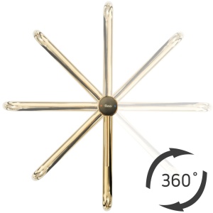 Baterie Lavoar REA LUGANO slim gold, Montaj Pe Blat, Inaltime 33 Cm, Finisaj Auriu - Img 3