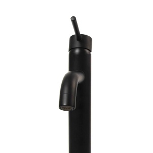 Baterie lavoar REA LUNGO BLack, Inaltime 28cm, finisaj Negru Mat - Img 7