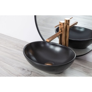 Baterie lavoar REA TESS Rose Gold, Inaltime 32cm, finisaj Rose Gold - Img 8