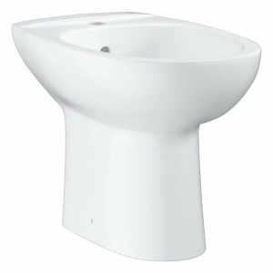 Bideu pe pardoseala Grohe Bau Ceramic alb lucios - Img 1