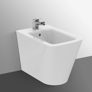 Bideu pe pardoseala Ideal Standard Atelier Blend Cube BTW, Culoare Alb Lucios - Img 2