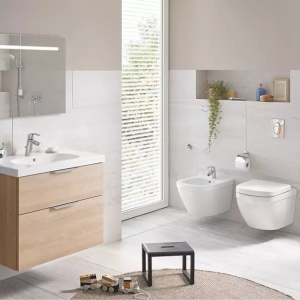 Bideu suspendat Grohe Euro Ceramic alb lucios PureGuard - Img 1